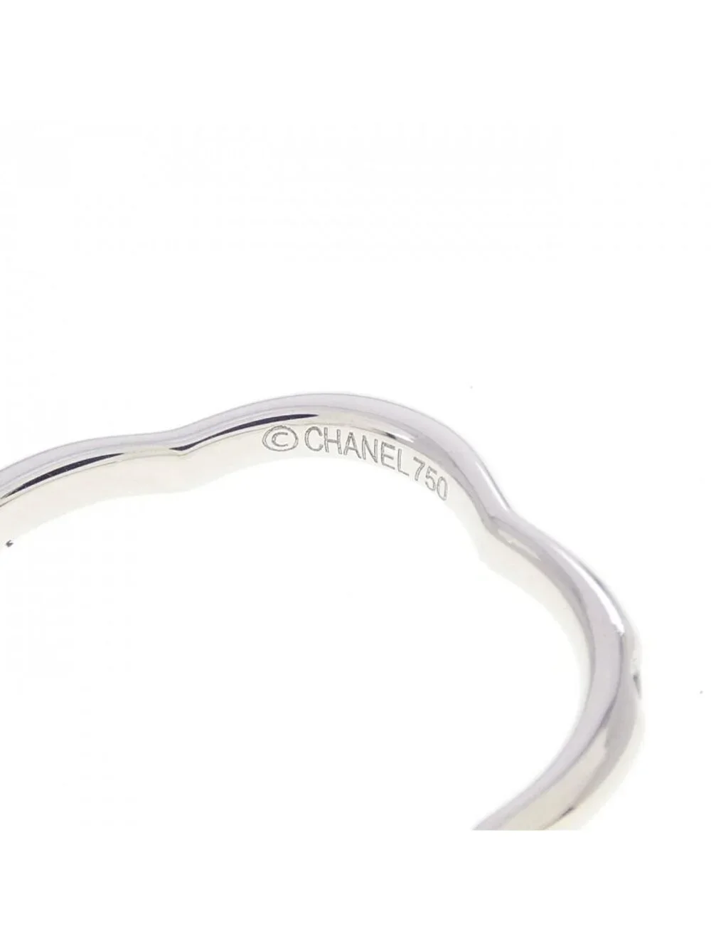 Chanel Camellia Ring White Gold